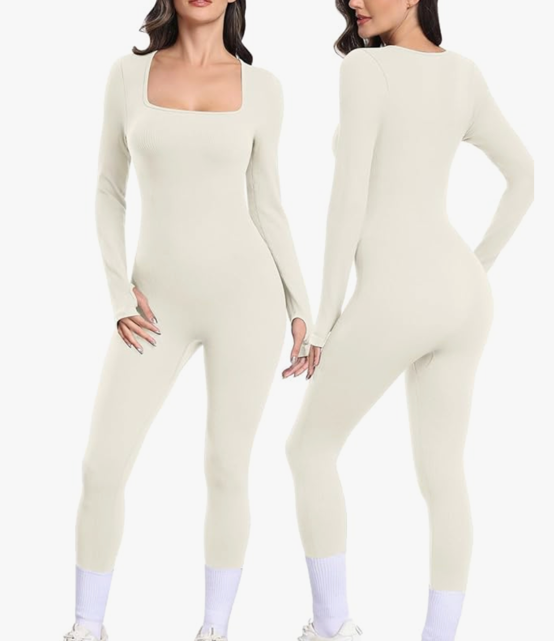 Angie Seamless Long-Sleeve Yoga Jumpsuit