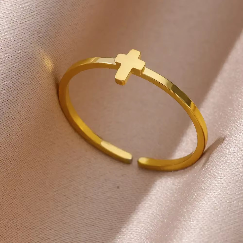 Angie Gold Rings: Stainless Steel Rings for Women