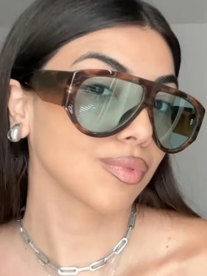 Fashion Oversized Hip Hop Sunglasses Men Women Shades Brand Designer Sun Glasses Trend Male Punk Eyewear Female UV400