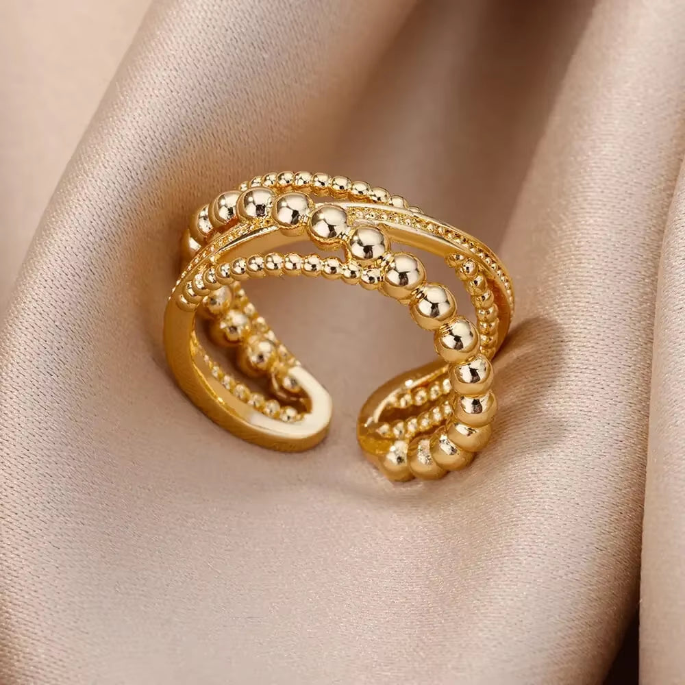 Angie Gold Rings: Stainless Steel Rings for Women