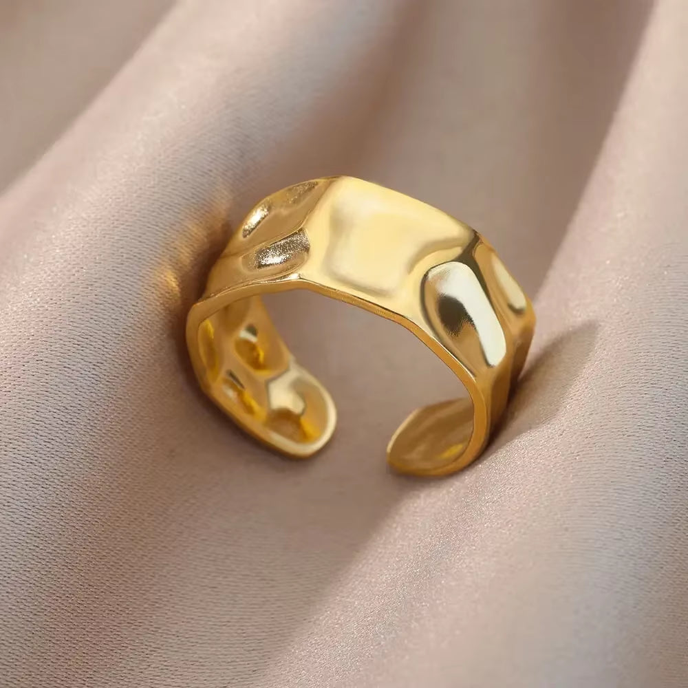 Angie Gold Rings: Stainless Steel Rings for Women