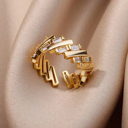 Angie Gold Rings: Stainless Steel Rings for Women