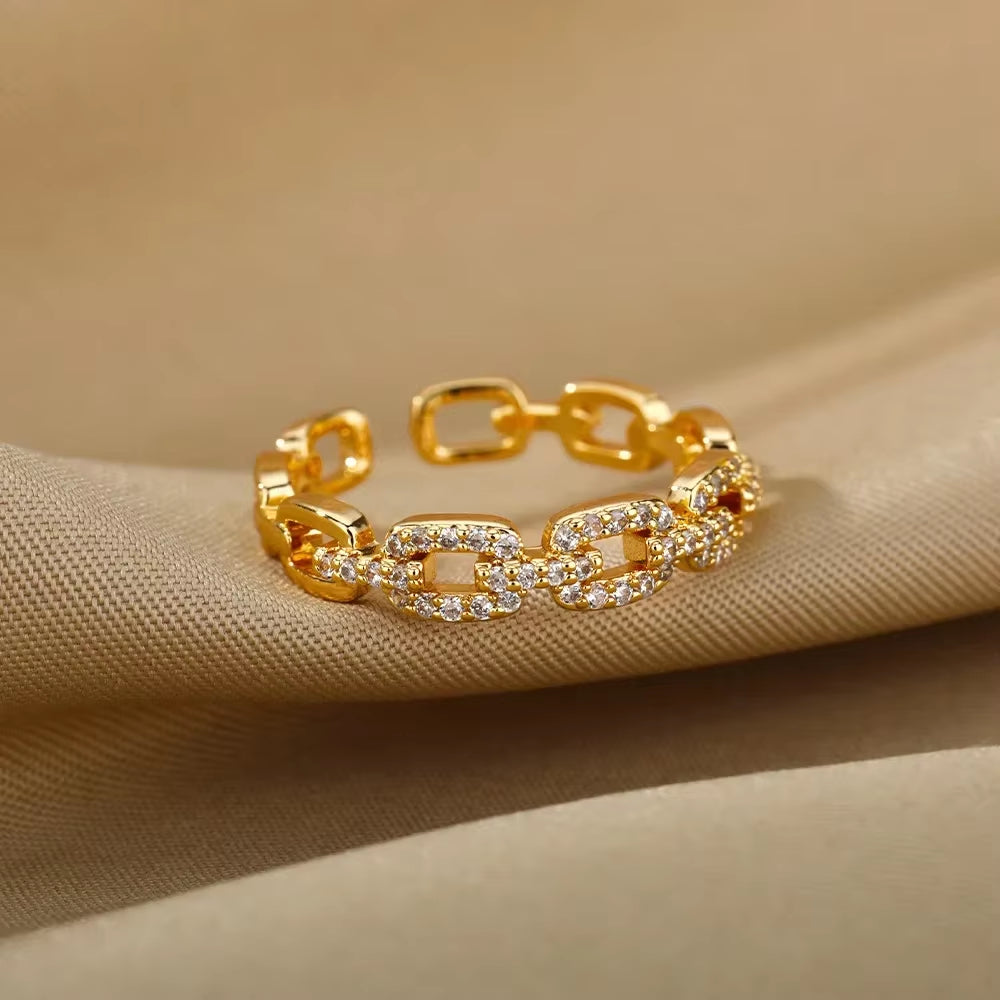 Angie Gold Rings: Stainless Steel Rings for Women