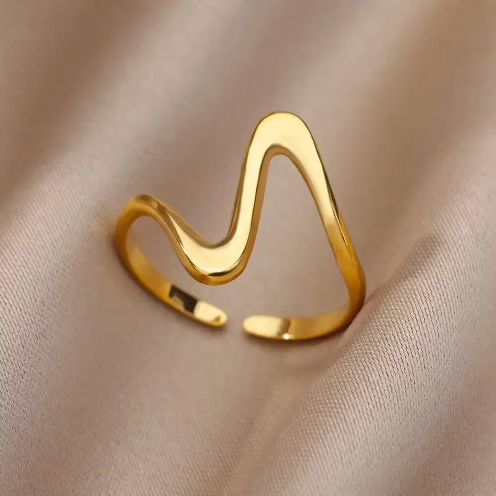 Angie Gold Rings: Stainless Steel Rings for Women