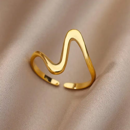 Angie Gold Rings: Stainless Steel Rings for Women