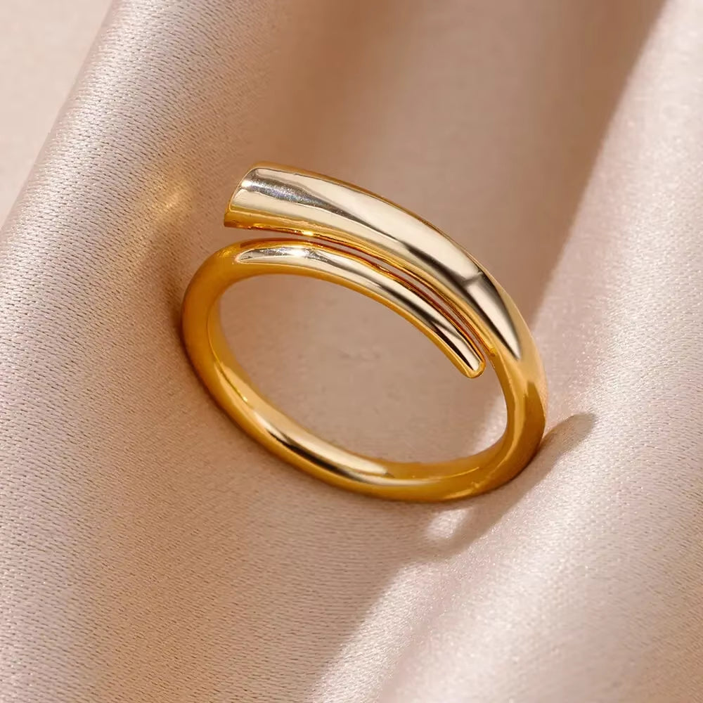 Angie Gold Rings: Stainless Steel Rings for Women