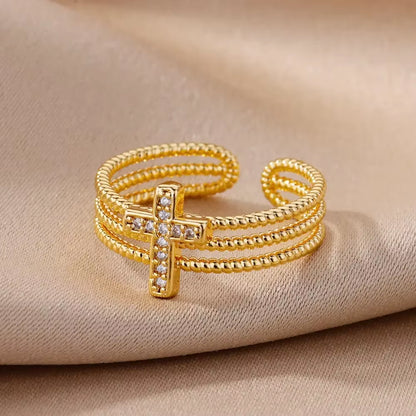 Angie Gold Rings: Stainless Steel Rings for Women