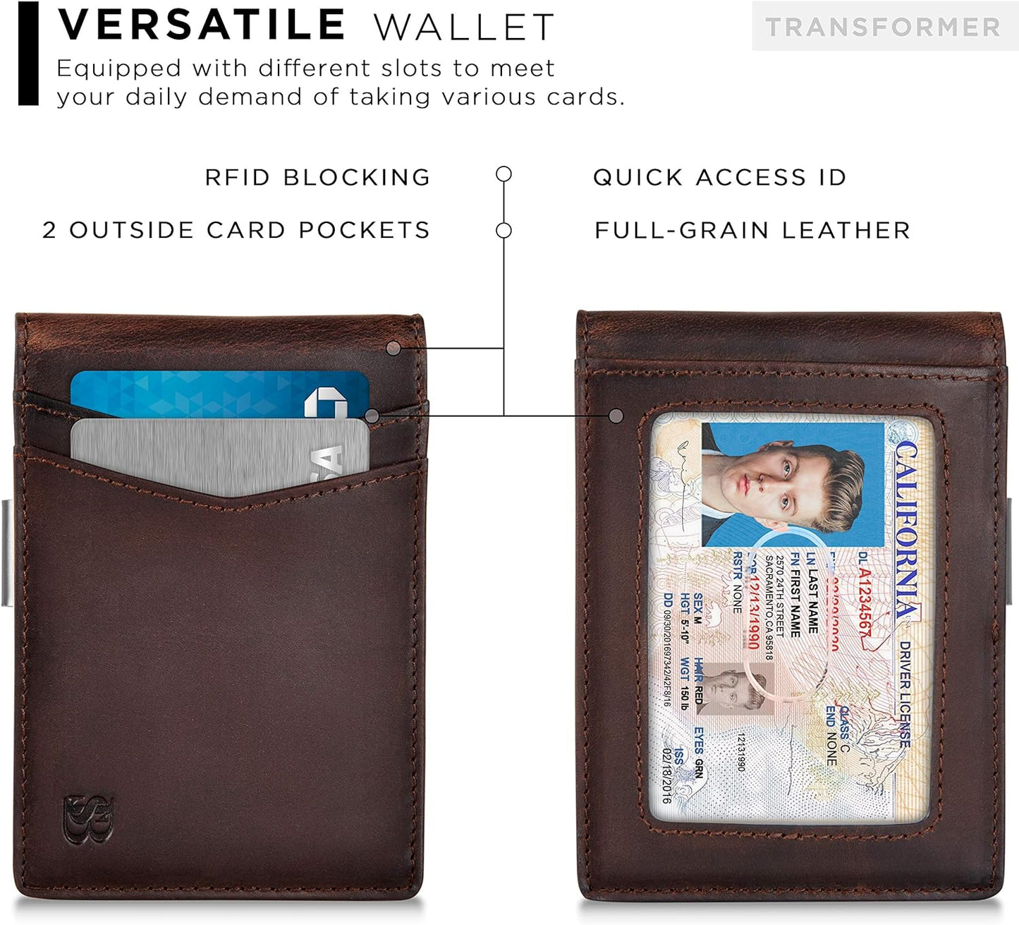 Jack Wallet: Vintage Slim Pocket Card Holder 