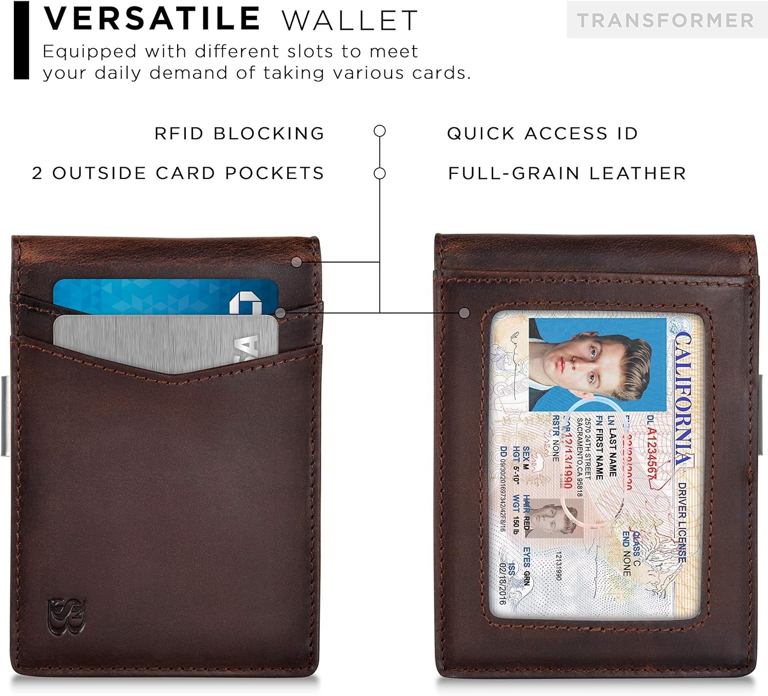 Jack Wallet: Vintage Slim Pocket Card Holder 