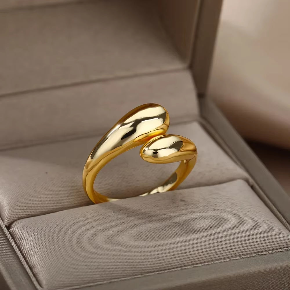 Angie Gold Rings: Stainless Steel Rings for Women