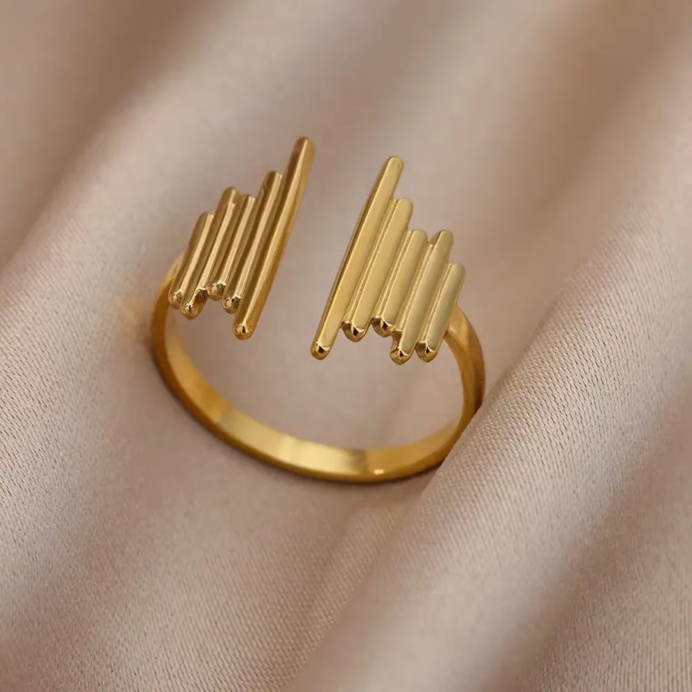 Angie Gold Rings: Stainless Steel Rings for Women