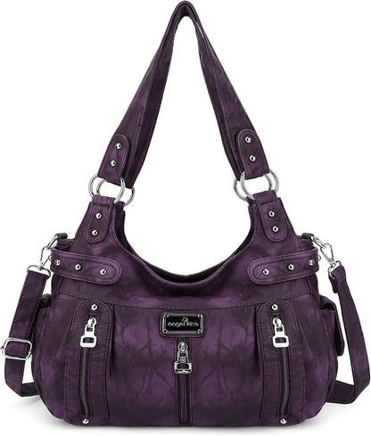 Tracy Washed Faux Leather Purse 