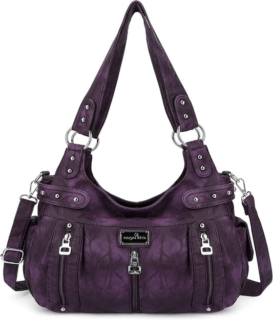 Tracy Washed Faux Leather Purse 