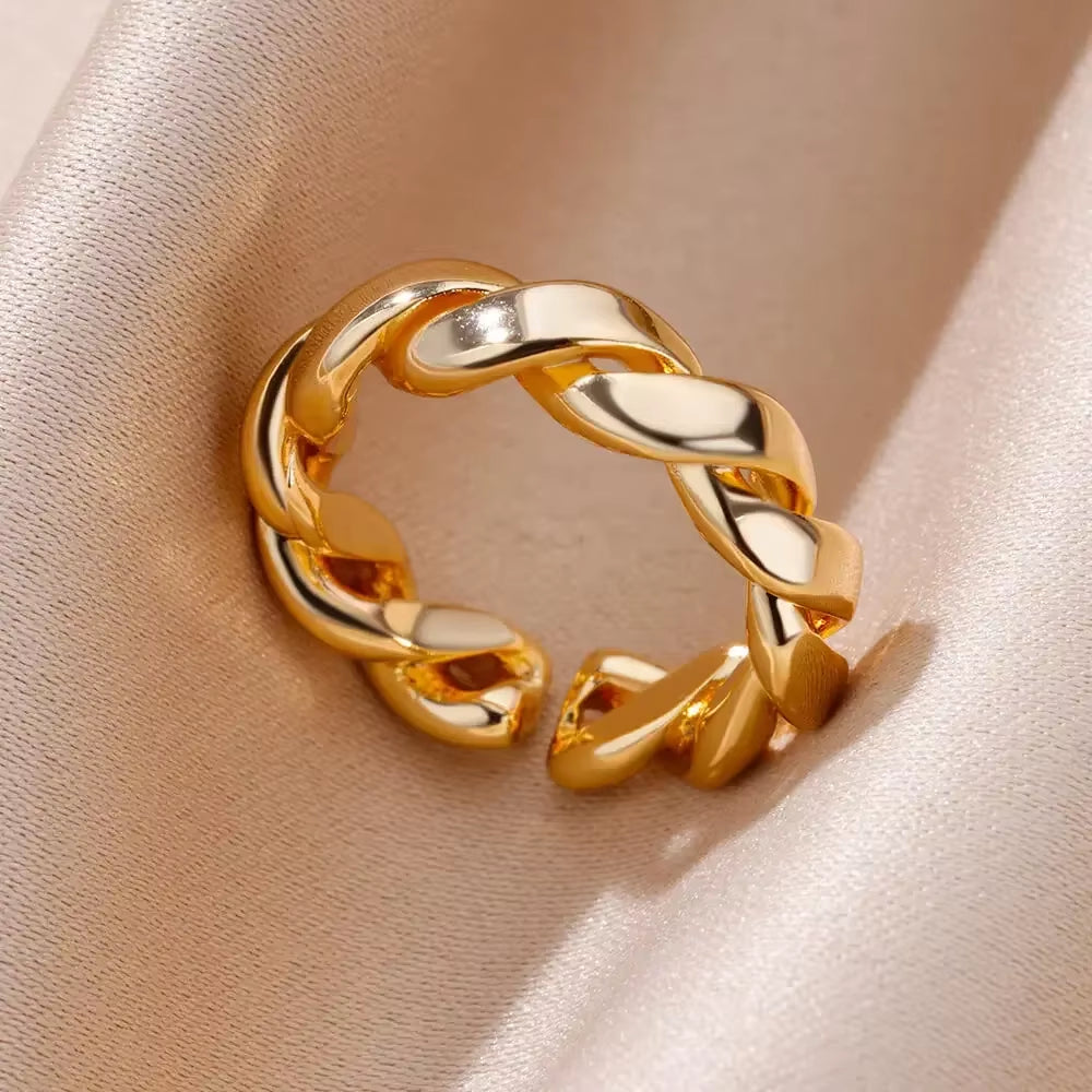 Angie Gold Rings: Stainless Steel Rings for Women