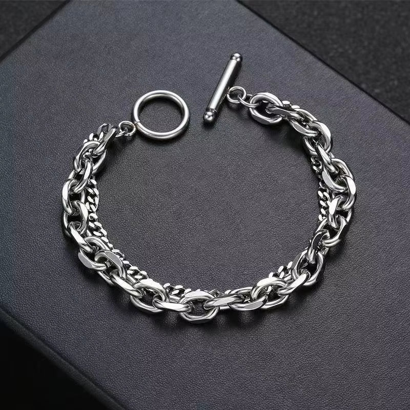 Wessley Stainless Steel Chain Bracelet 