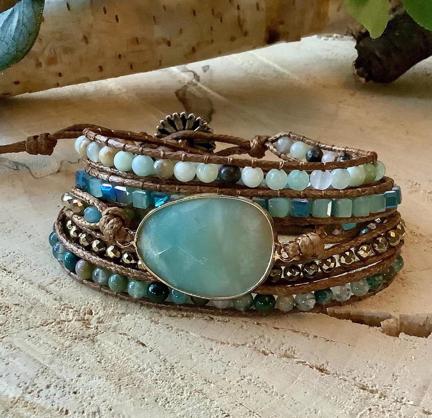 Aliyah Wrap Bracelet: Chakra Handmade Bracelet