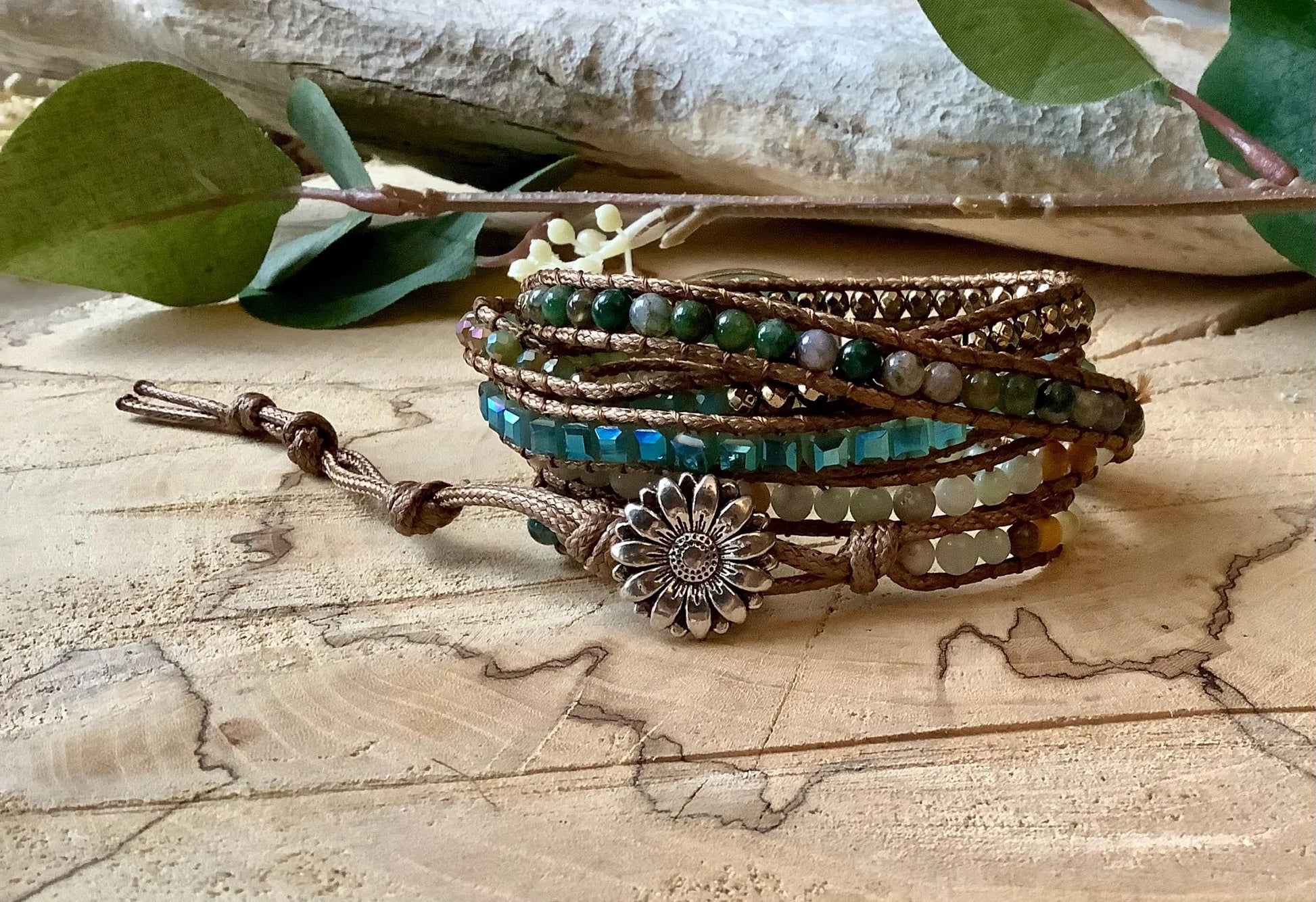Aliyah Wrap Bracelet: Chakra Handmade Bracelet