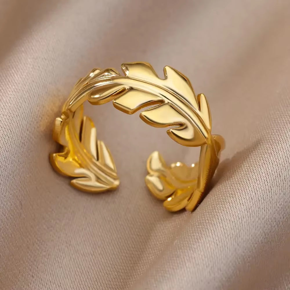 Angie Gold Rings: Stainless Steel Rings for Women