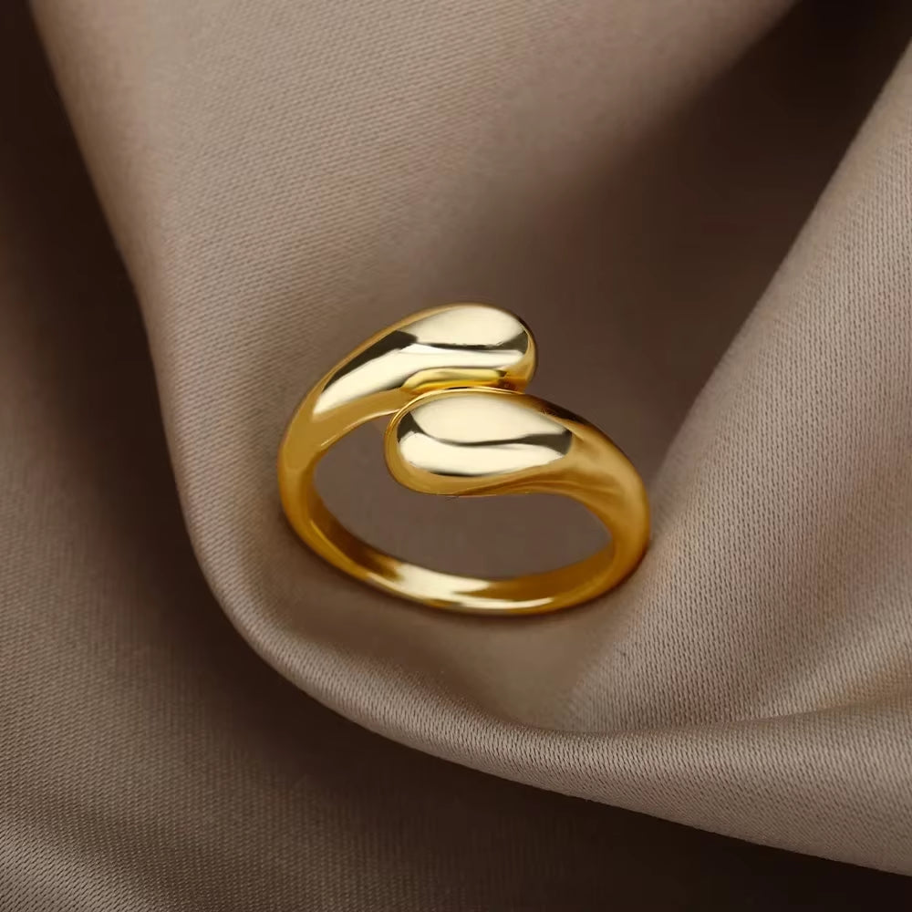 Angie Gold Rings: Stainless Steel Rings for Women