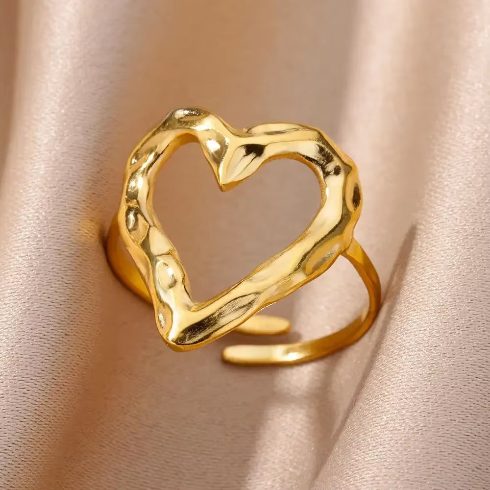 Angie Gold Rings: Stainless Steel Rings for Women