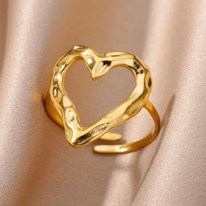 Angie Gold Rings: Stainless Steel Rings for Women