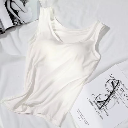 Aliyah Tank: Built in Bra Slim Fit Top