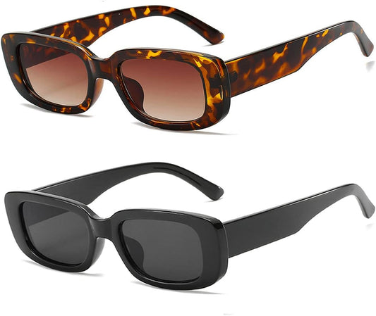 Sasha Rectangle Sunglasses for Women: UV 400 Protection