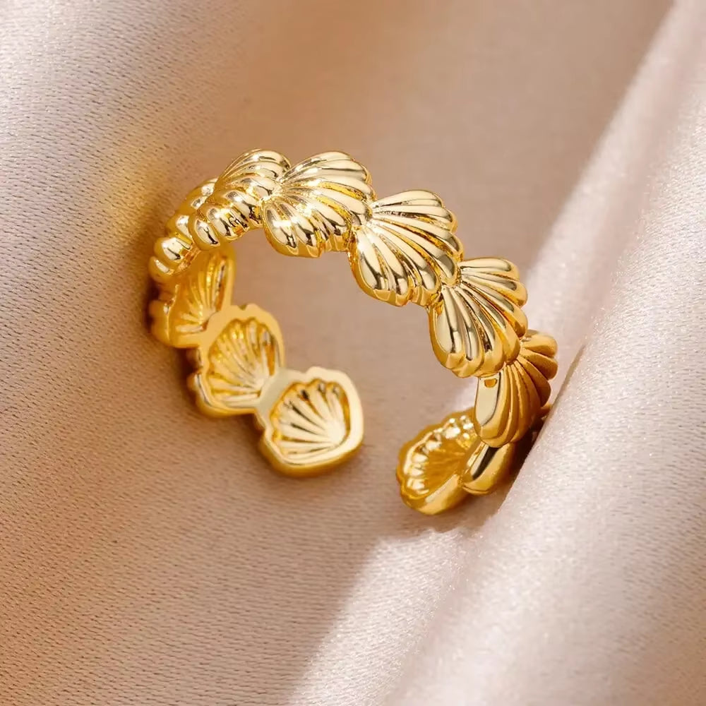 Angie Gold Rings: Stainless Steel Rings for Women
