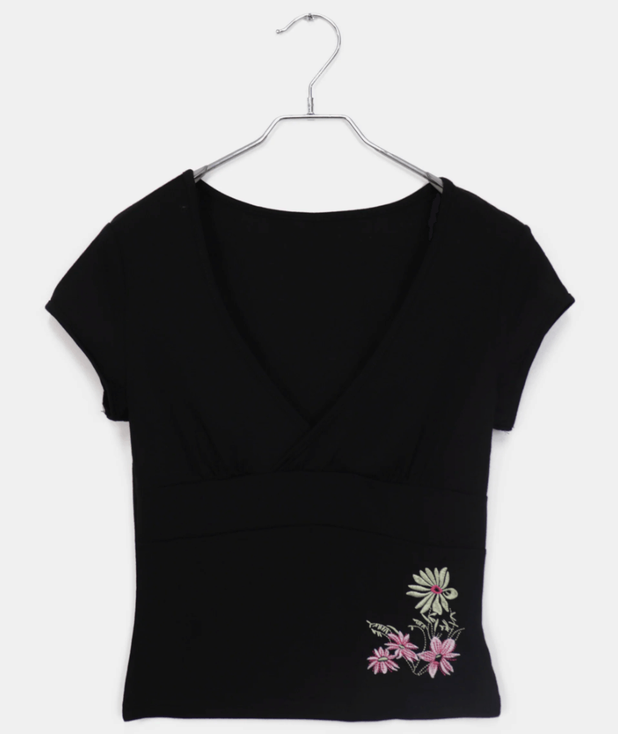 Sara Floral Embroidery Top