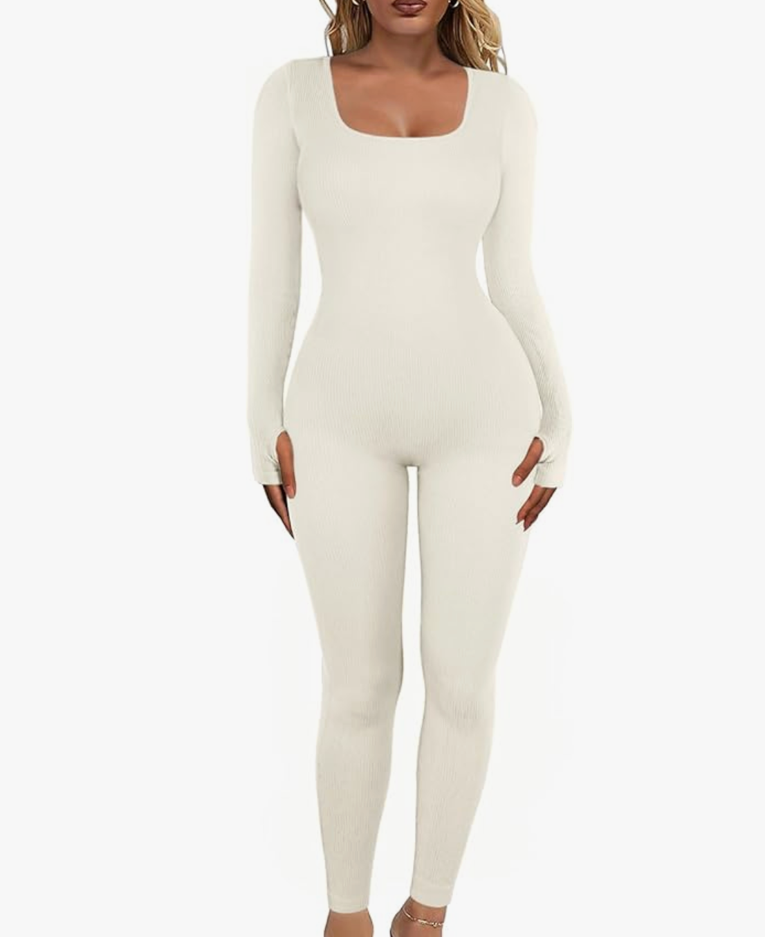 Angie Seamless Long-Sleeve Yoga Jumpsuit
