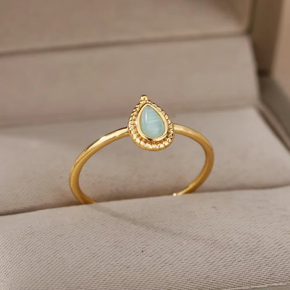 Angie Gold Rings: Stainless Steel Rings for Women