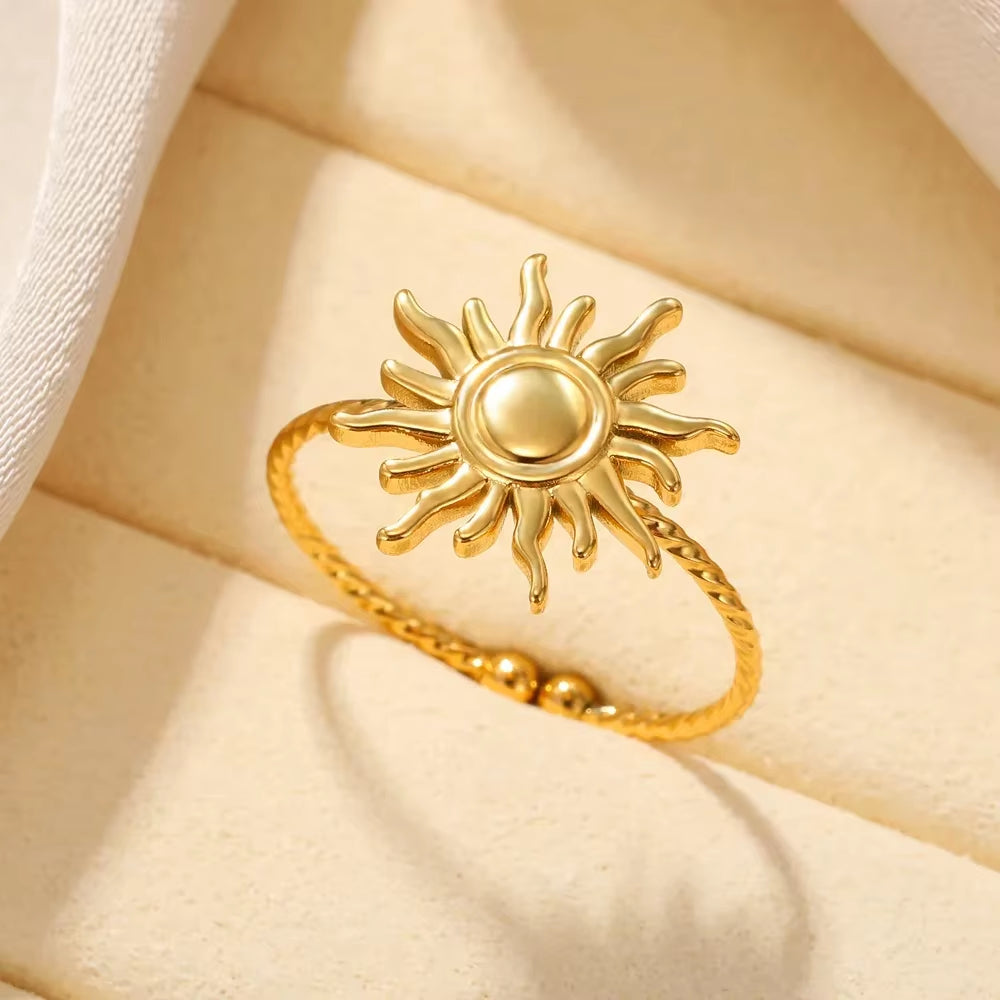 Angie Gold Rings: Stainless Steel Rings for Women