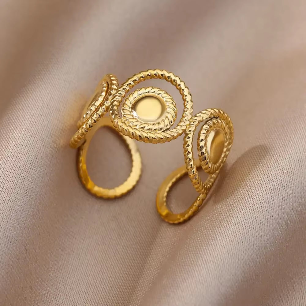 Angie Gold Rings: Stainless Steel Rings for Women