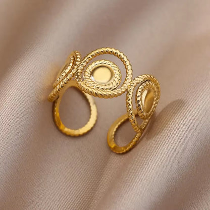 Angie Gold Rings: Stainless Steel Rings for Women