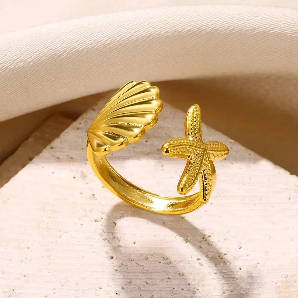 Angie Gold Rings: Stainless Steel Rings for Women