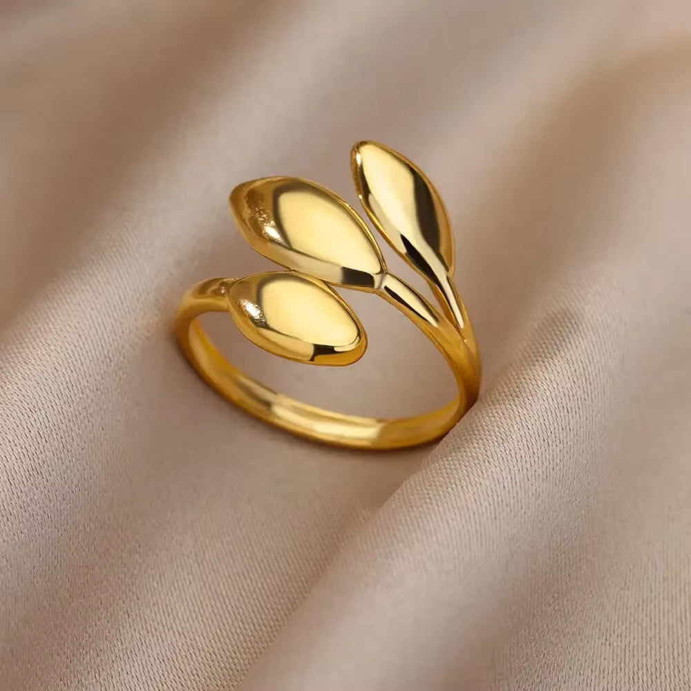 Angie Gold Rings: Stainless Steel Rings for Women