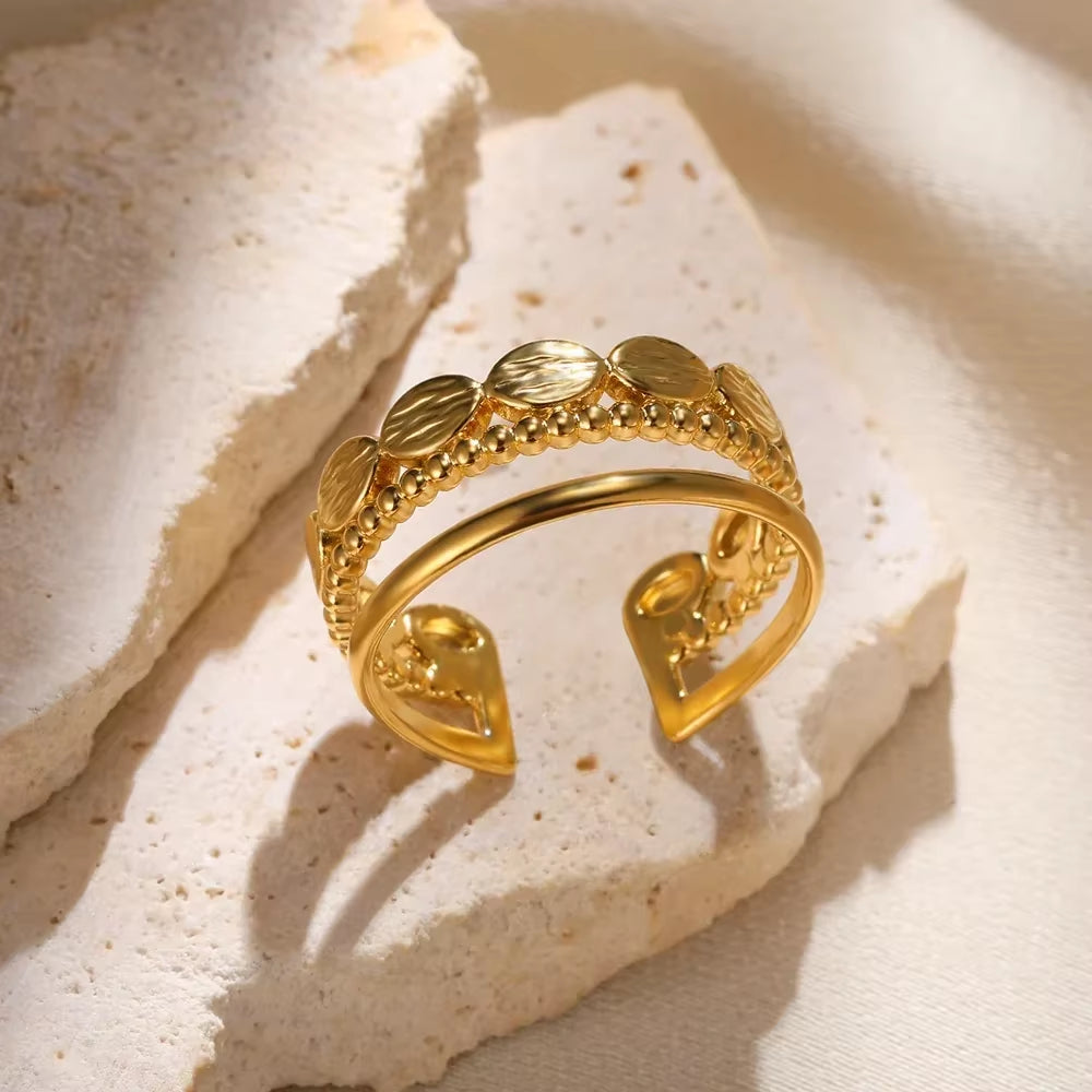 Angie Gold Rings: Stainless Steel Rings for Women
