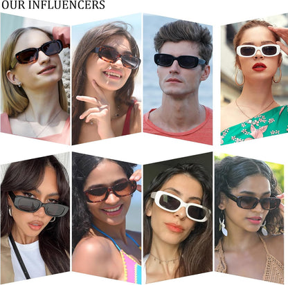 Sasha Rectangle Sunglasses for Women: UV 400 Protection