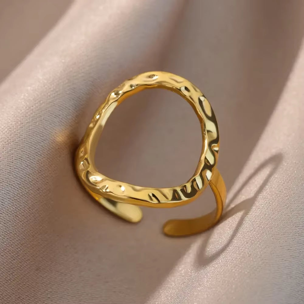 Angie Gold Rings: Stainless Steel Rings for Women