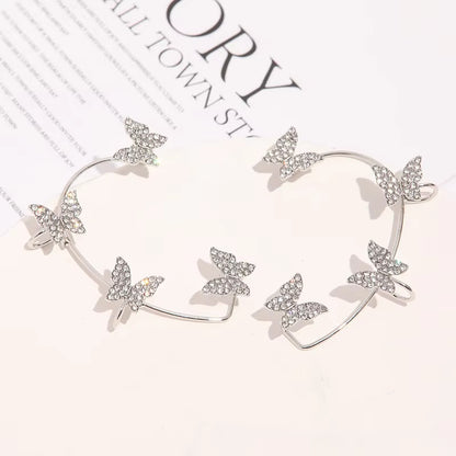 Sasha Silver Butterfly Cuff: No Piercing Needed