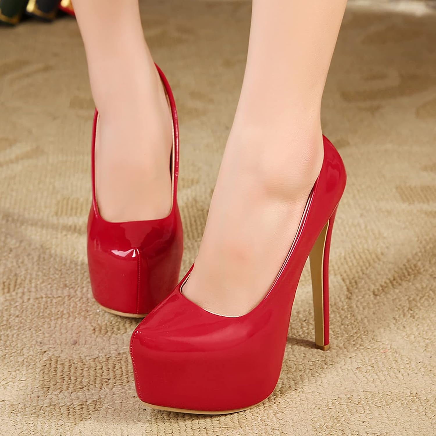 Scarlet Stiletto High Heels