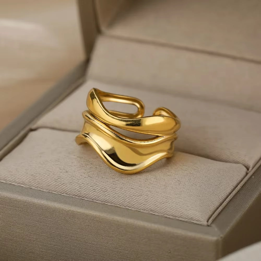 Angie Gold Rings: Stainless Steel Rings for Women