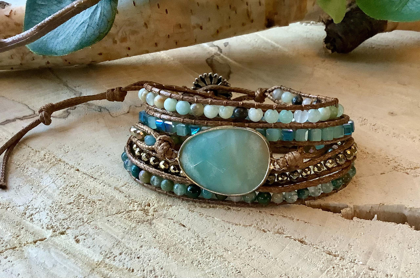Aliyah Wrap Bracelet: Chakra Handmade Bracelet