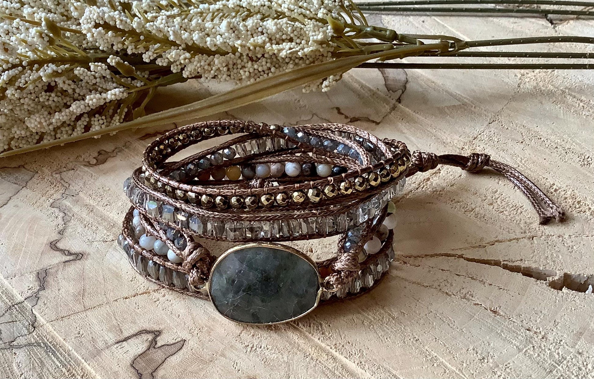 Aliyah Wrap Bracelet: Chakra Handmade Bracelet