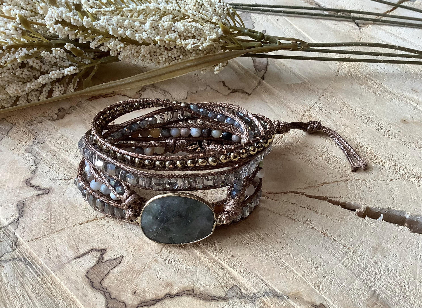 Aliyah Wrap Bracelet: Chakra Handmade Bracelet