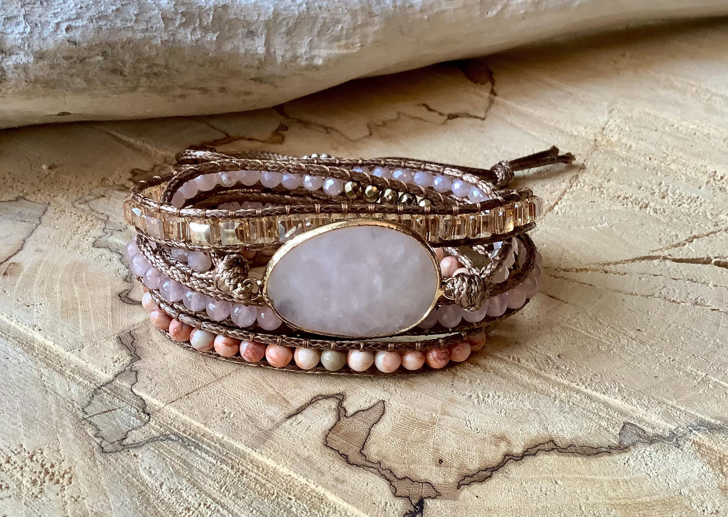 Aliyah Wrap Bracelet: Chakra Handmade Bracelet