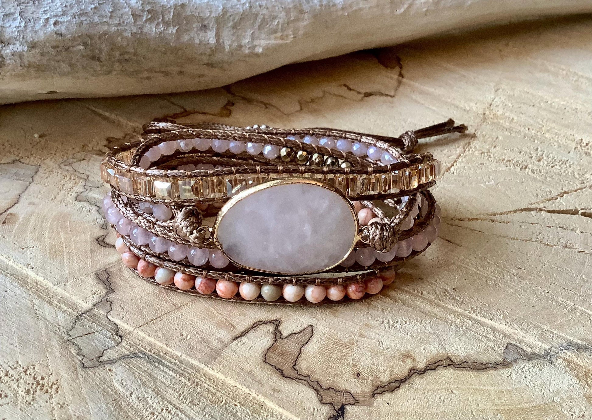 Aliyah Wrap Bracelet: Chakra Handmade Bracelet